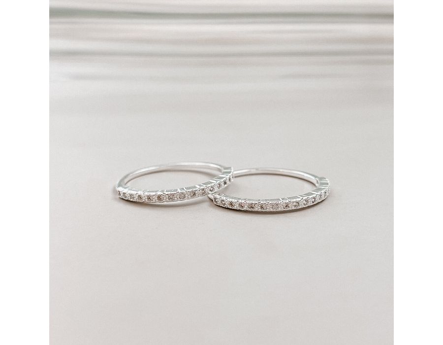 Anel Aparador Cravejado Livia Prata 925 - 8205A - MEDALS