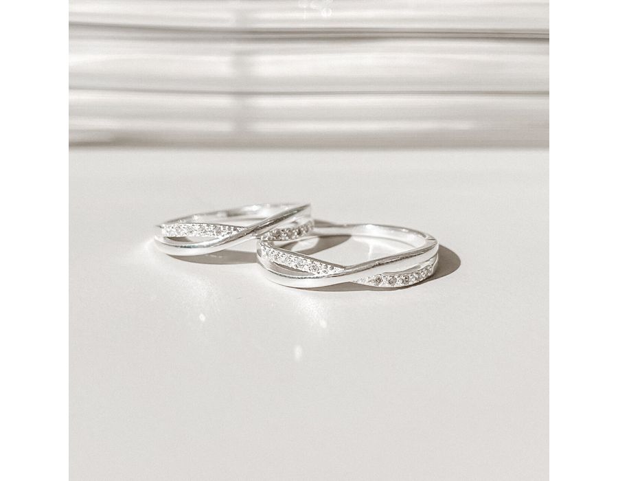 Anel Cravejado Infinito Prata 925 - 8202A - MEDALS