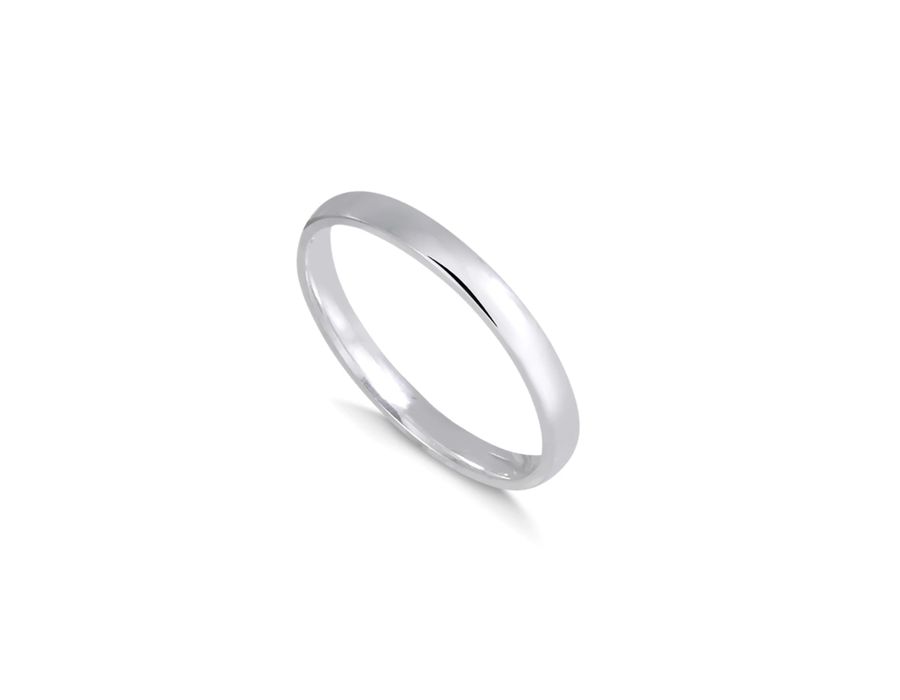 Aliança de Namoro em Prata 925 - Minimalista 2,5MM... - MEDALS STORE