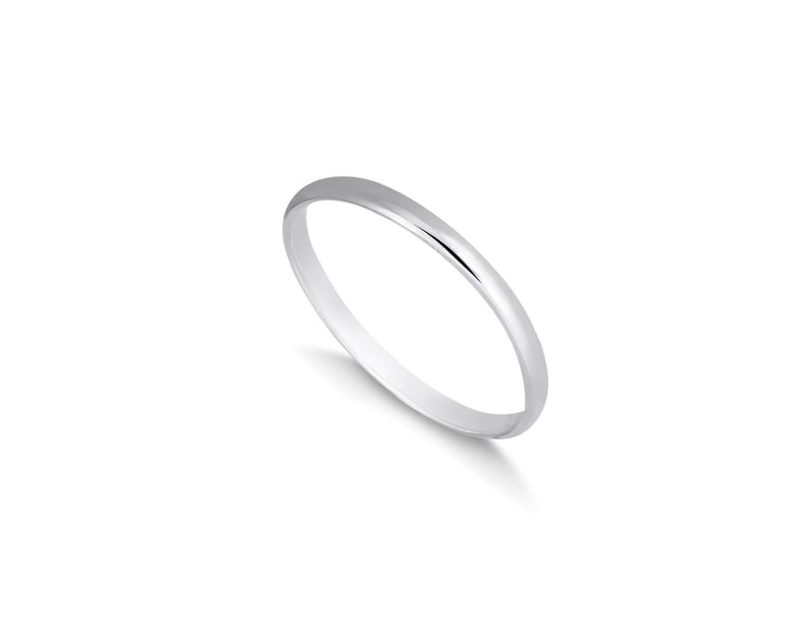 Aliança de Namoro em Prata 925 - Minimalista 2MM -... - MEDALS STORE