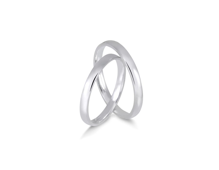 Par de Alianças de Namoro Minimalistas 2,5MM - 11... - MEDALS STORE