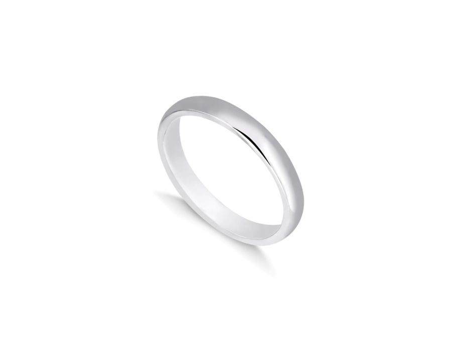 Aliança de Namoro em Prata 925 - Minimalista 3MM -... - MEDALS STORE