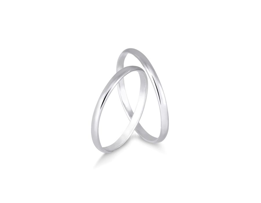 Par de Alianças de Namoro Minimalistas 2MM - Par d... - MEDALS STORE