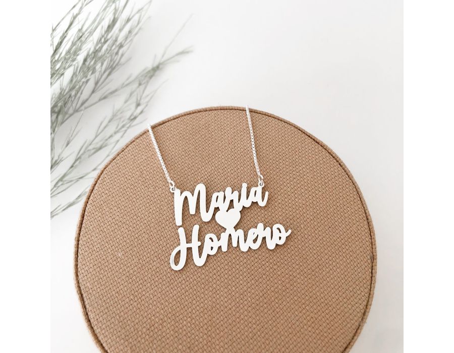 Colar Nome Personalizado Manuscrito Fonte 2 - 2079 - MEDALS STORE