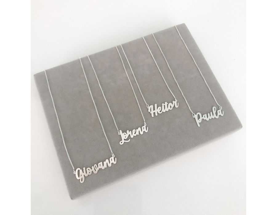 Colar Nome Personalizado 2 Prata 925 - 4050 - MEDALS STORE
