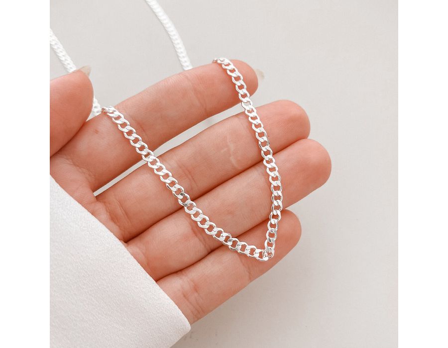 Corrente De Prata Grumet 3 mm 60cm - 3497 - MEDALS STORE