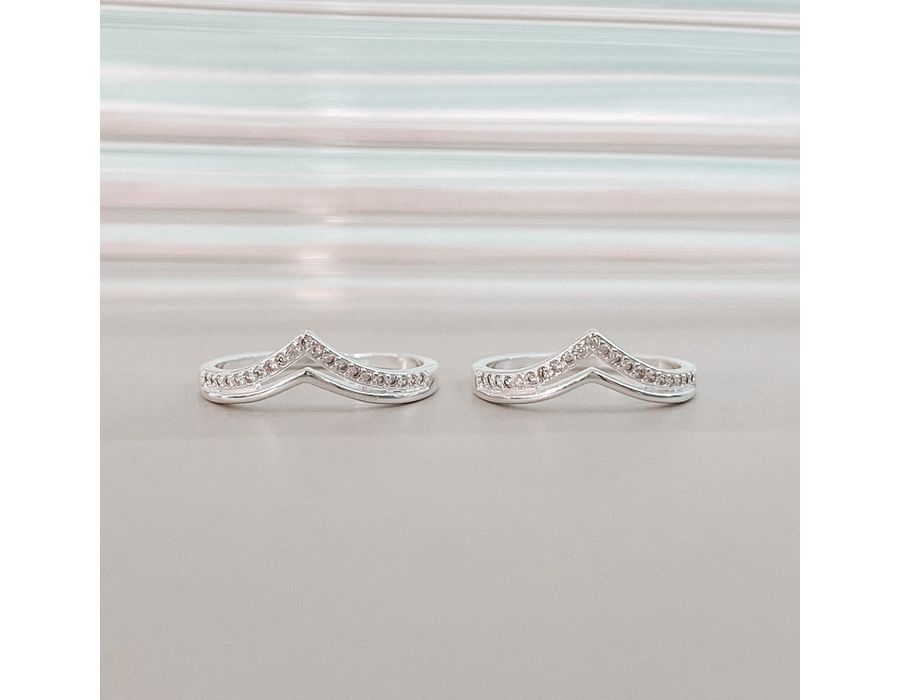 Anel Milena Cravejado Prata 925 - 8235A - MEDALS