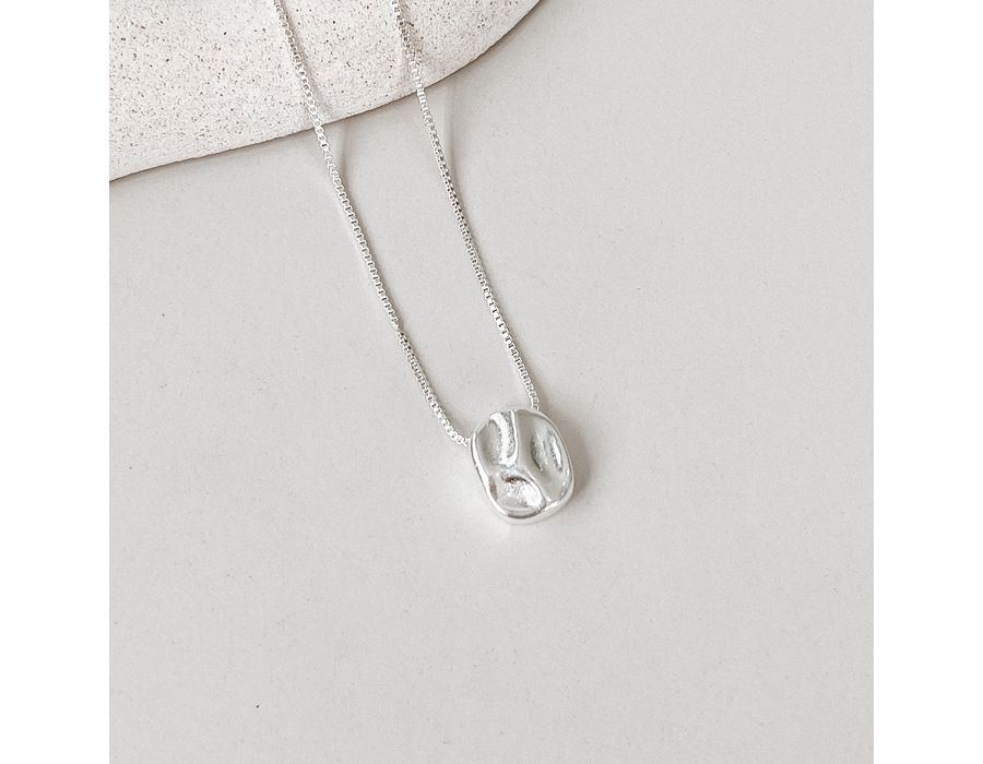 Colar Gota Organica Prata 925 - 8240 - MEDALS