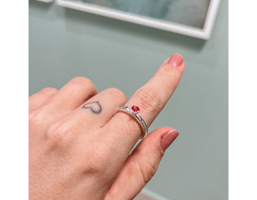 Anel You & Me Rosa Pink Prata 925 - 8139 - MEDALS