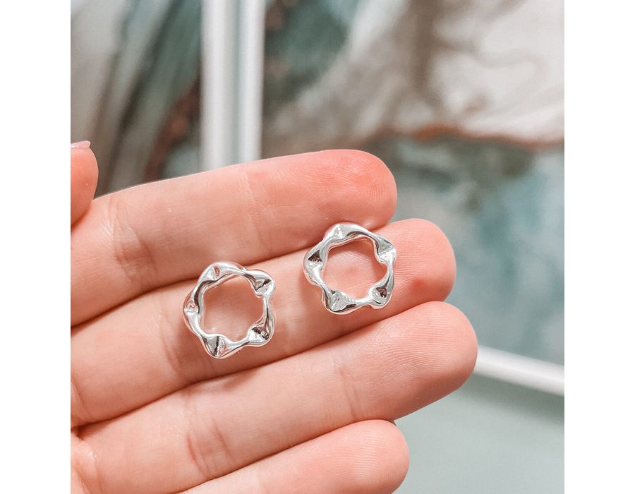 Brinco Organico Glow Prata 925 - 8157 - MEDALS