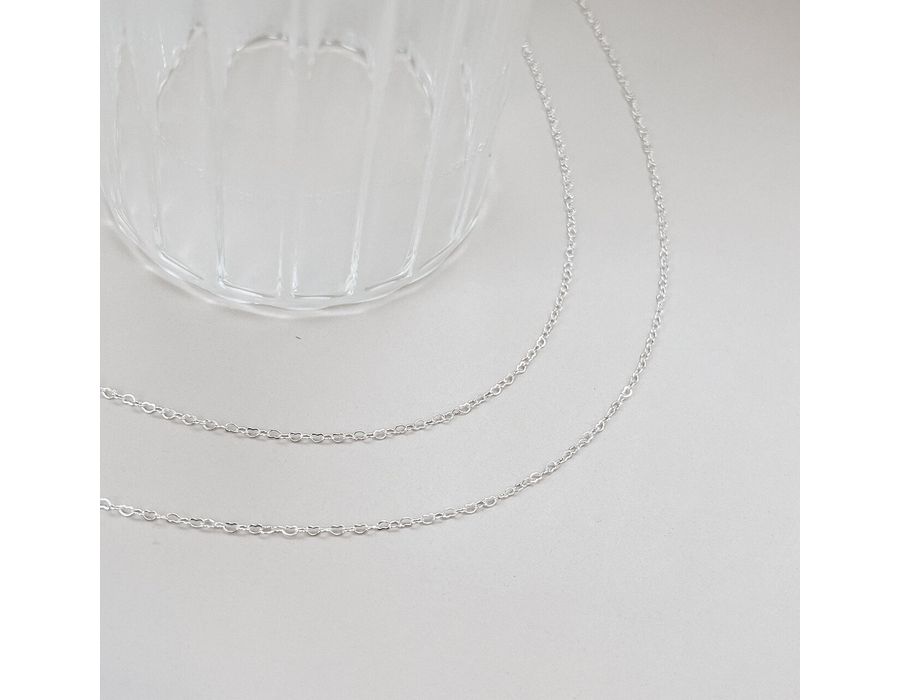Corrente Elo Coração 45cm Prata 925 - 8041 - MEDALS STORE