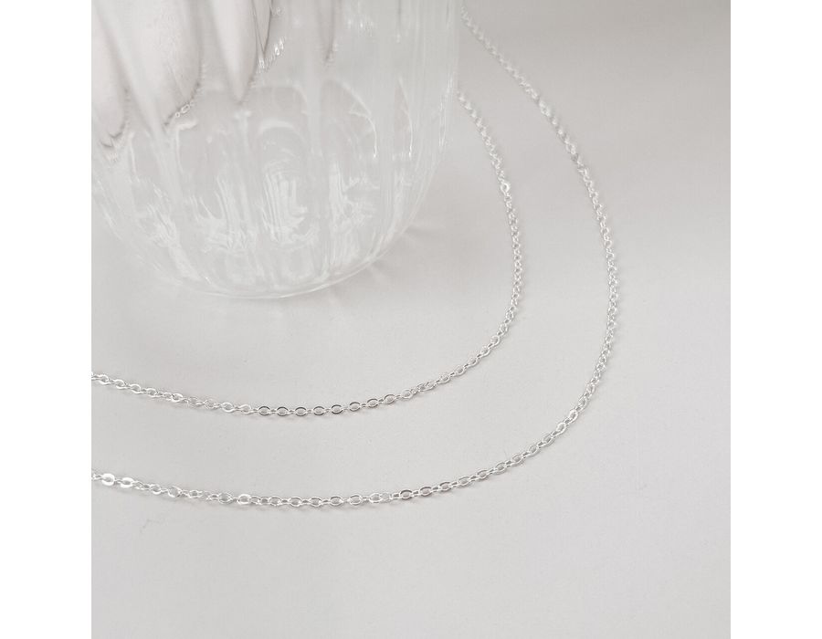 Corrente Ovinho 45cm Prata 925 - 8044 - MEDALS STORE