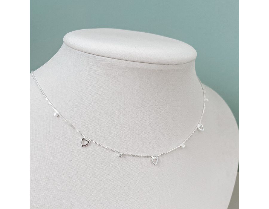 Choker Cut Prata 925 - 8059 - MEDALS STORE