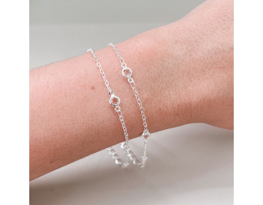 Pulseira Serena Cristal Prata 925 - 8002 - MEDALS STORE