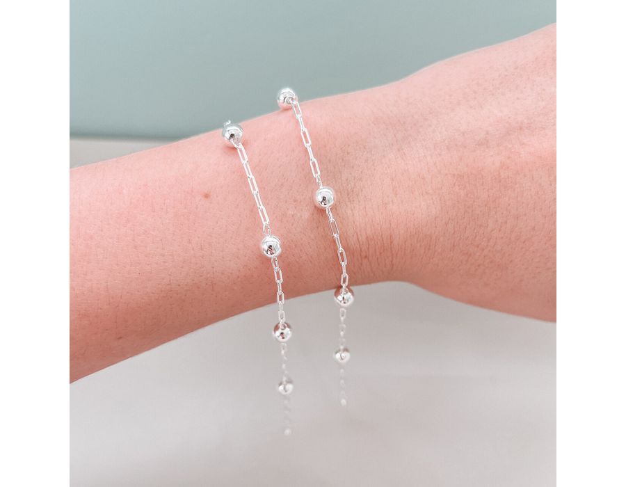 Pulseira Bola Ball Prata 925 - 8003 - MEDALS STORE