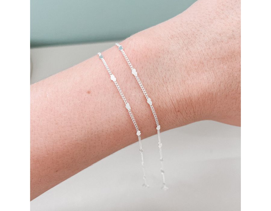 Pulseira Coração Olívia Prata 925 - 8004 - MEDALS STORE