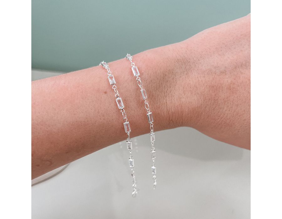 Pulseira Amelie Cristal Prata 925 - 8024 - MEDALS STORE