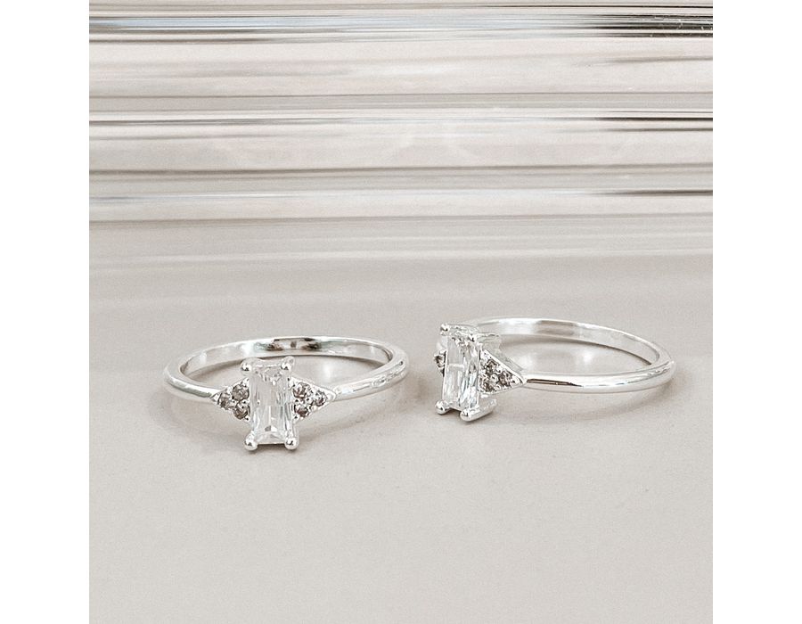 Anel Eva Cristal Prata 925 - 8550 - MEDALS