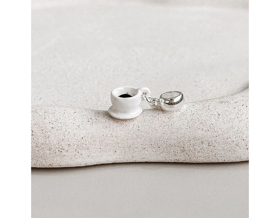 Berloque Xicara Coffee Prata 925 - 8272 - MEDALS