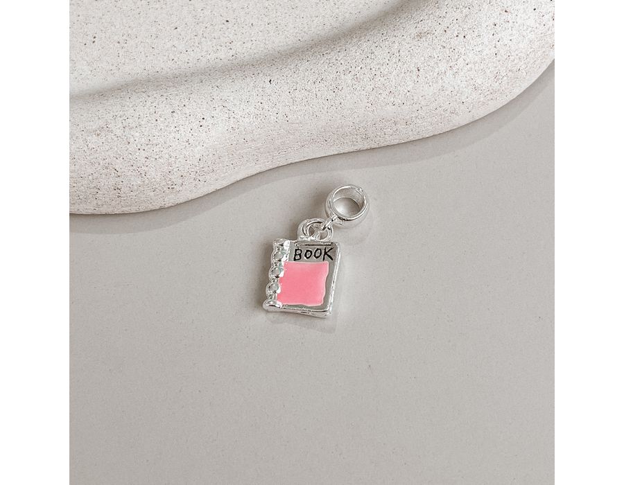 Berloque Book Rosa Prata 925 - 8283 - MEDALS