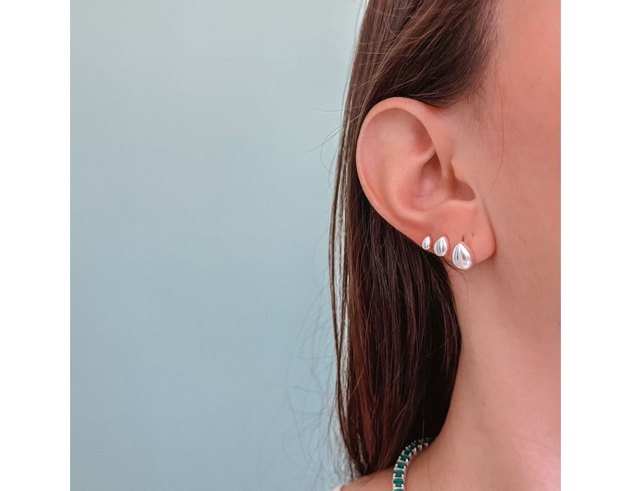 Trio Gota Lisa Prata 925 - 8504 - MEDALS