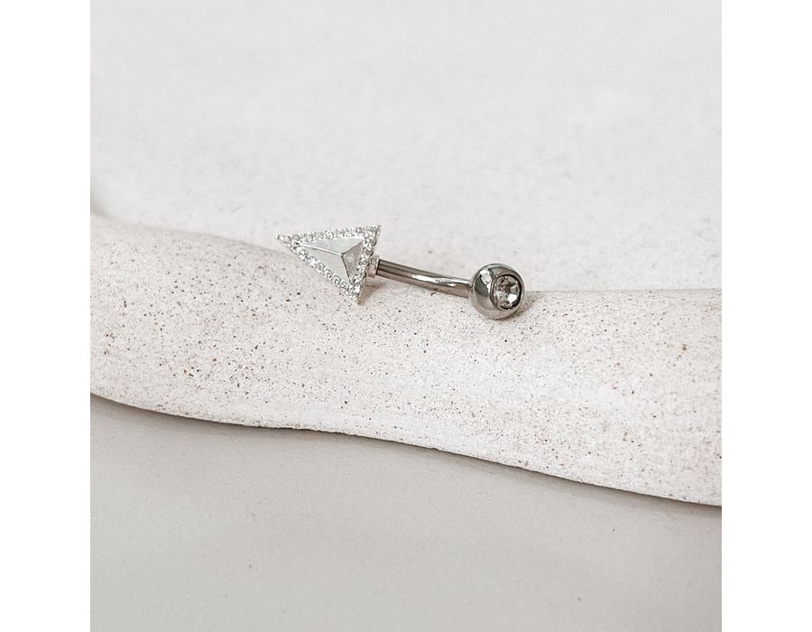 Piercing Umbigo Flecha Prata 925 - 8519 - MEDALS