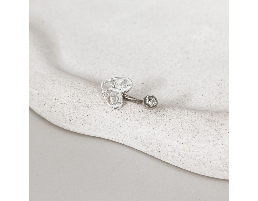 Piercing Umbigo Coração Prata 925 - 8520 - MEDALS