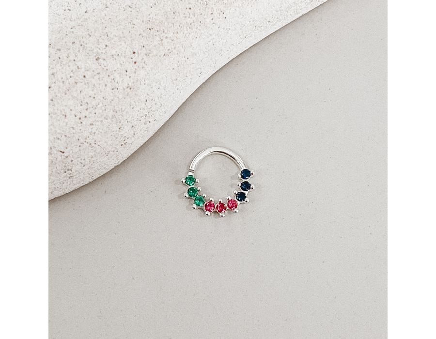 Piercing Helix Colorido Liso 925 - 8516 - MEDALS