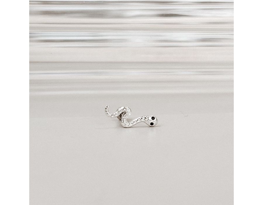 Piercing Tragus Cobra Prata 925 - 8507 - MEDALS