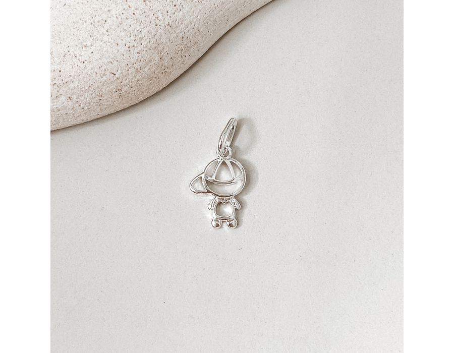 Pingente Menino Liso Prata 925 - 8530 - MEDALS