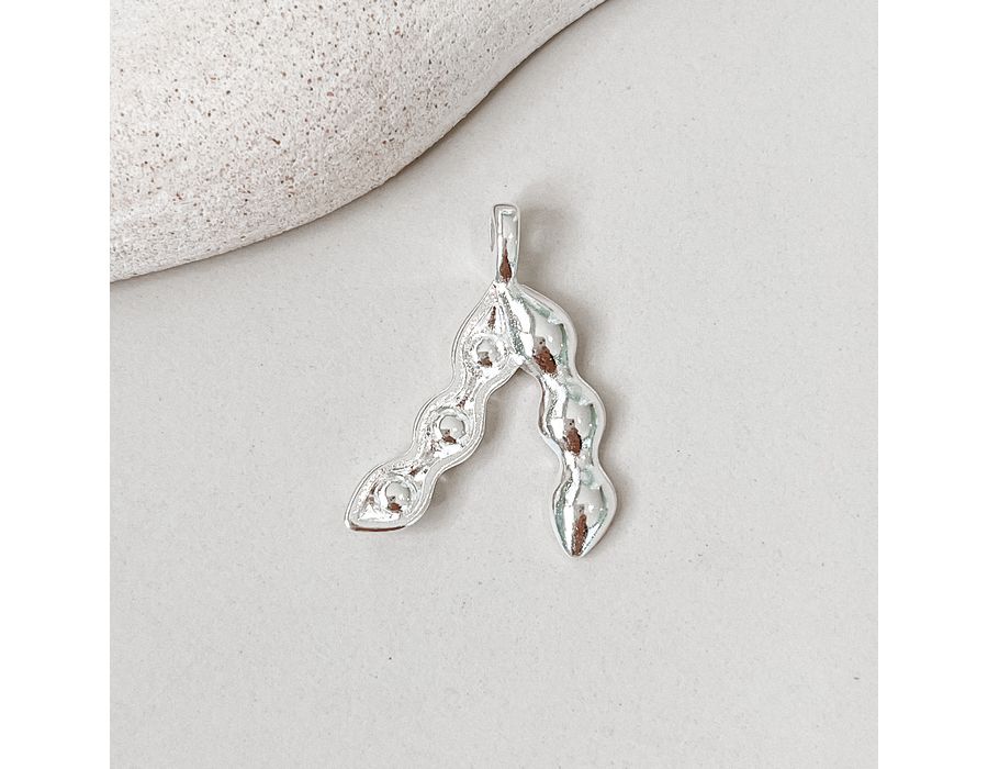 Pingente Soja Prata 925 - 8532 - MEDALS