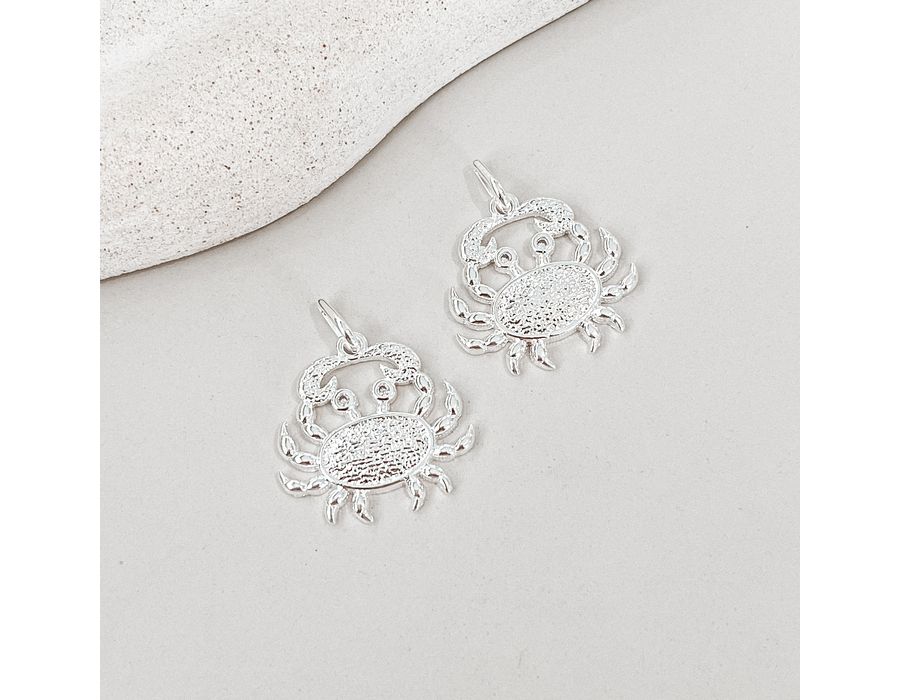 Pingente Carangueijo Prata 925 - 8537 - MEDALS