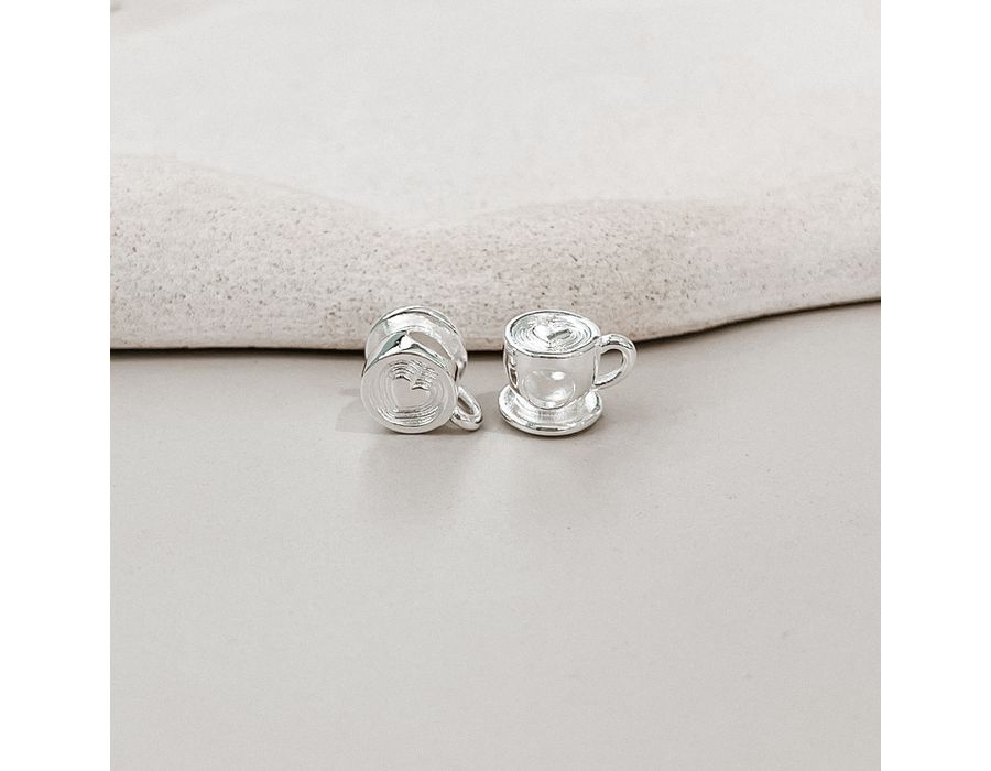 Berloque Xícara De Café Prata 925 - 8543 - MEDALS