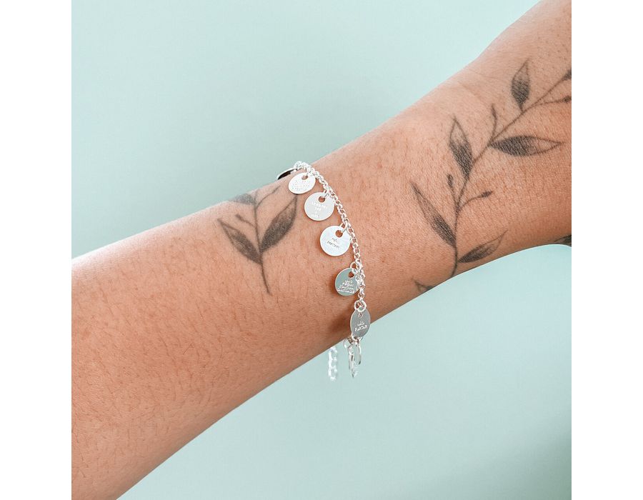 Pulseira 10 Mandamentos Prata 925 - 8523 - MEDALS