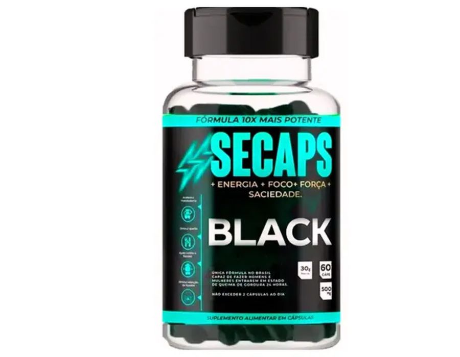 Secaps Black Emagrecimento Copia - - MEDALS STORE