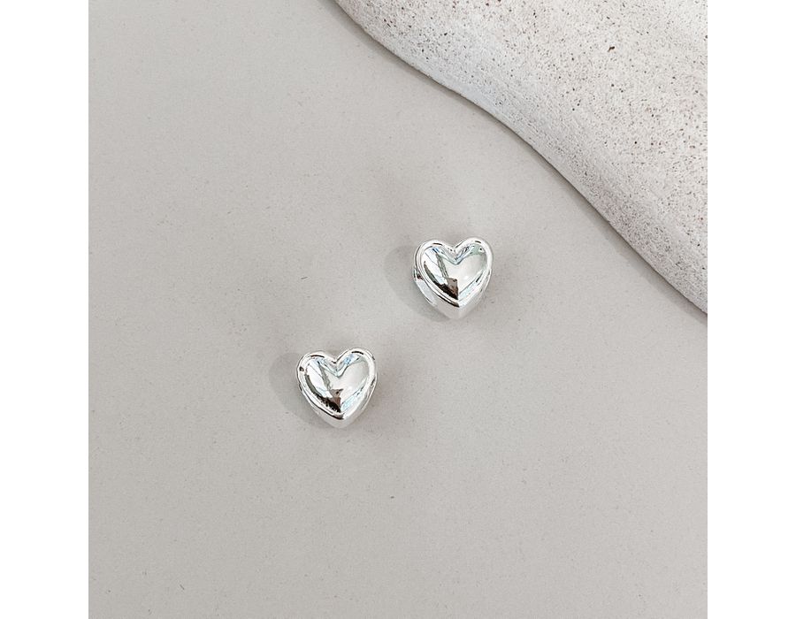 Berloque Separador Coração Liso Inova Prata 925 -... - MEDALS