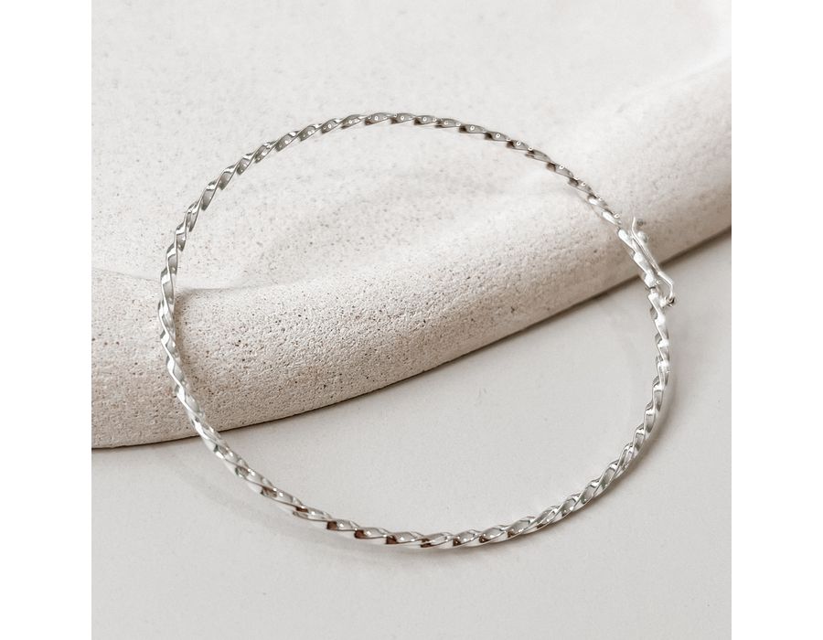 Bracelete Torcido Gabi Prata 925 - 8579 - MEDALS