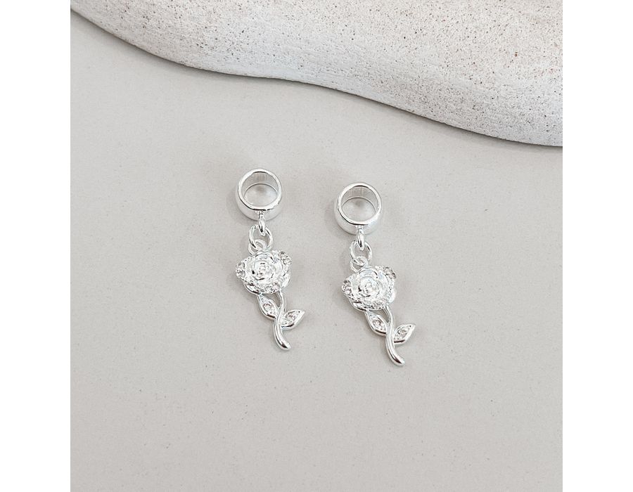 Berloque Bela e a Fera Prata 925 - 8589 - MEDALS