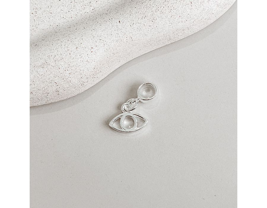 Berloque Olho Grego Vazado Prata 925 - 4024 - MEDALS