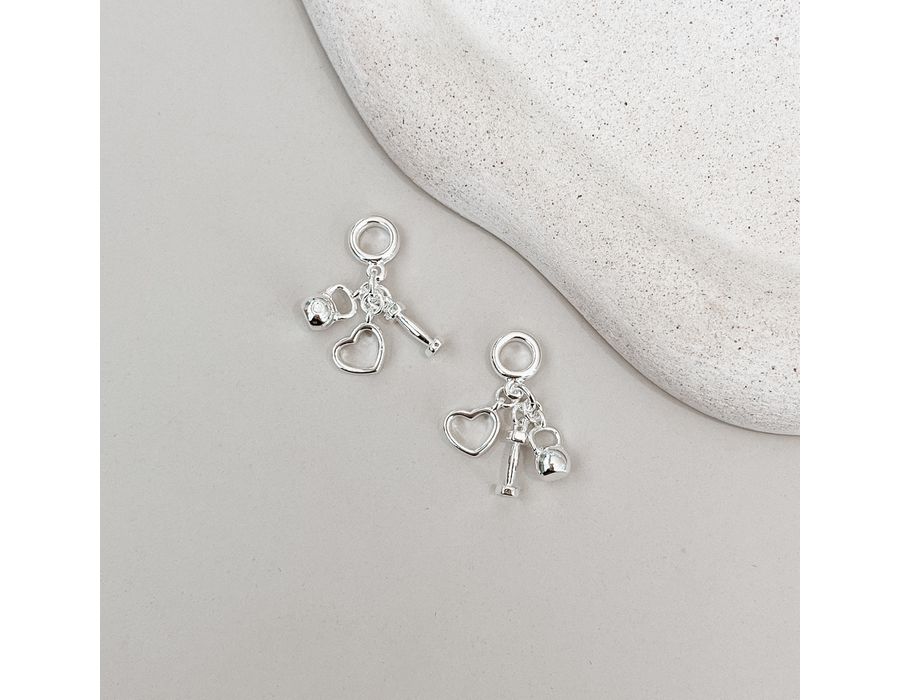 Berloque Peso E Coração Academia Prata 925 - 8613... - MEDALS