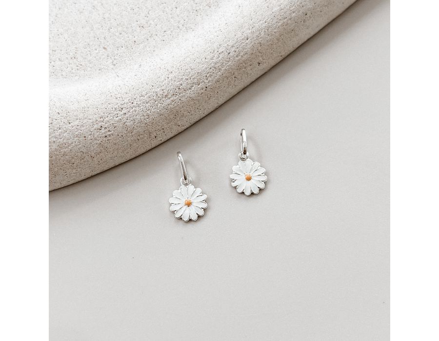 Pingente Flor Branca Prata 925 - 8702 - MEDALS