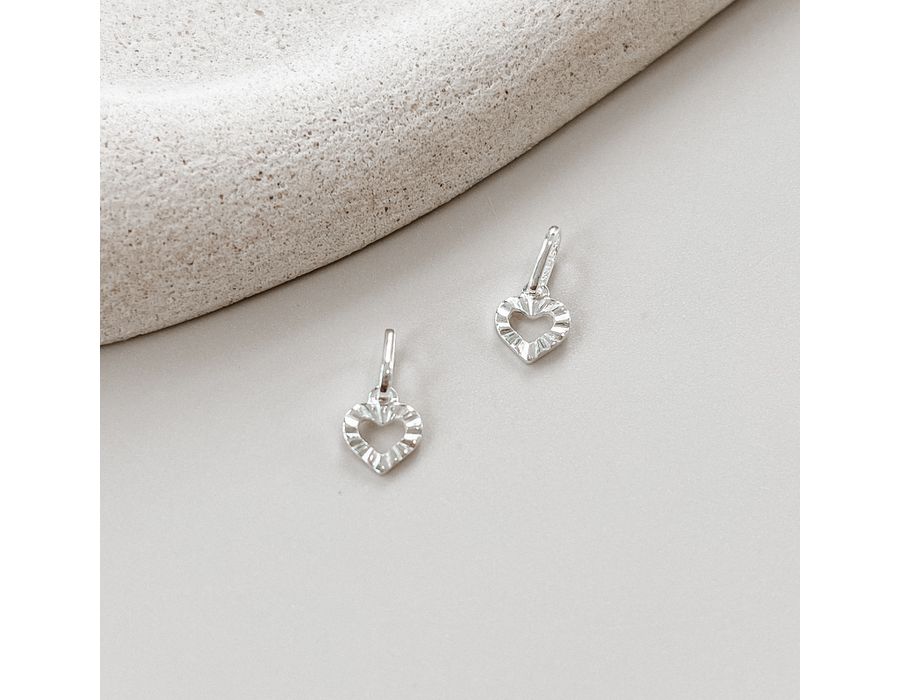 Pingente Coração Vazado Prata 925 - 8705 - MEDALS