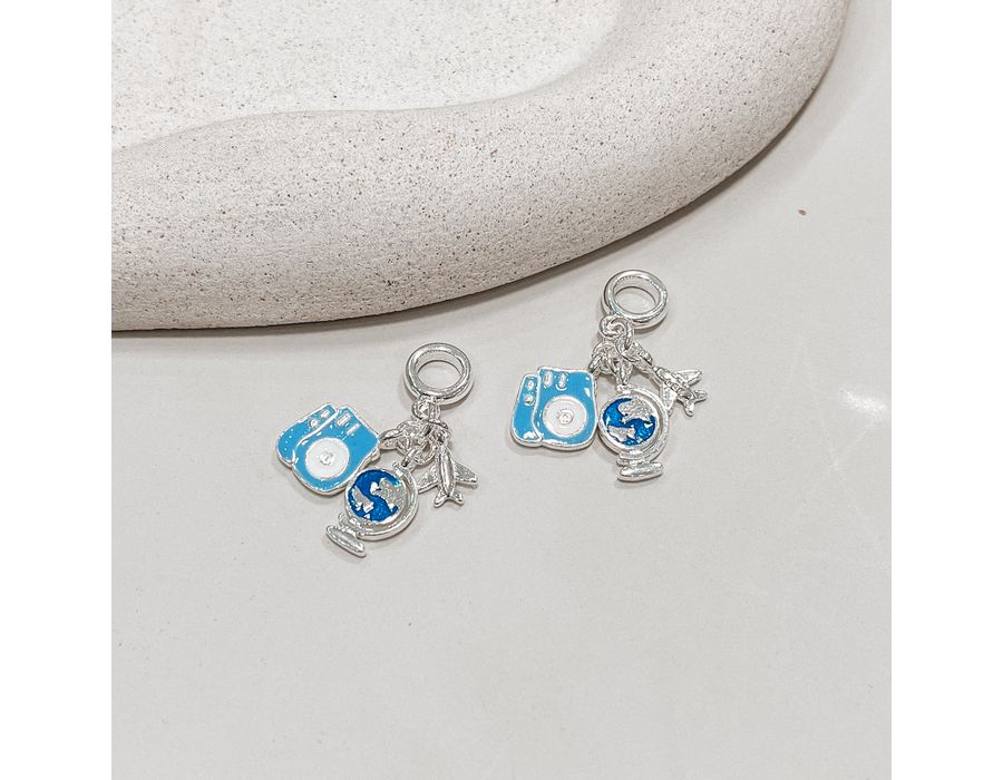 Berloque Patuá Viagem Prata 925 - 9006 - MEDALS