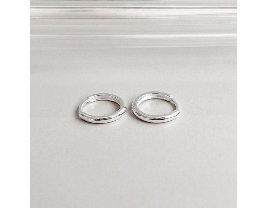 Argola Click Lisa M Prata 925 - 8339 - MEDALS