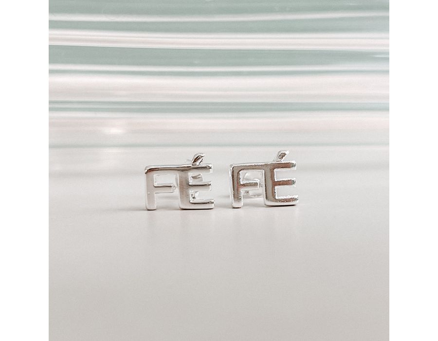 Brinco Fé Prata 925 - 8317 - MEDALS