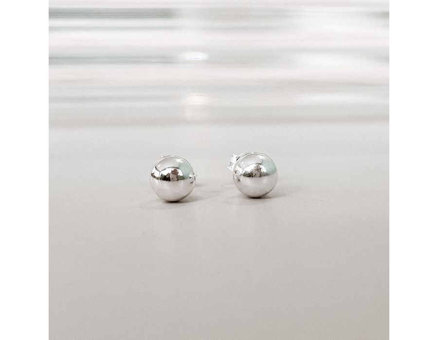 Brinco Bolinha G Lisa Prata 925 - 8299 - MEDALS
