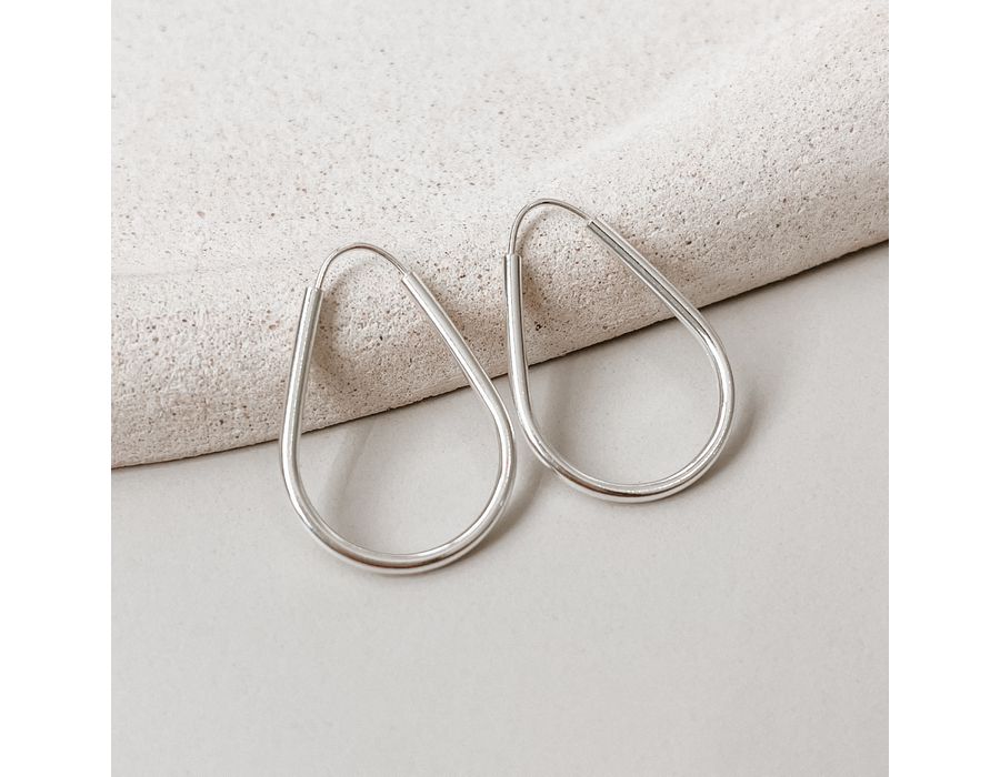 Argola Gota M Prata 925 - 8327 - MEDALS