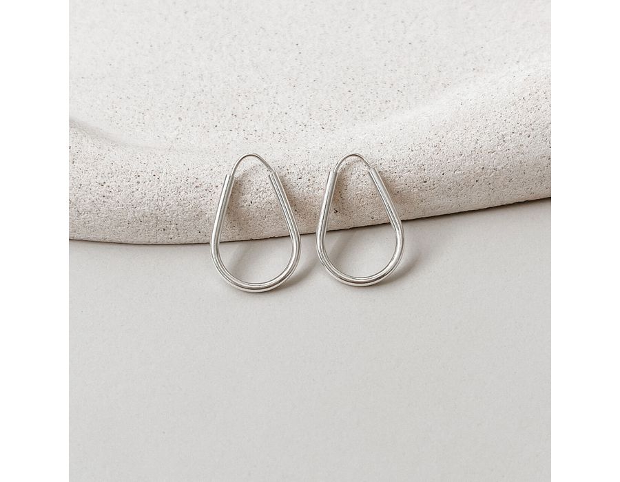 Argola Gota P Prata 925 - 8325 - MEDALS