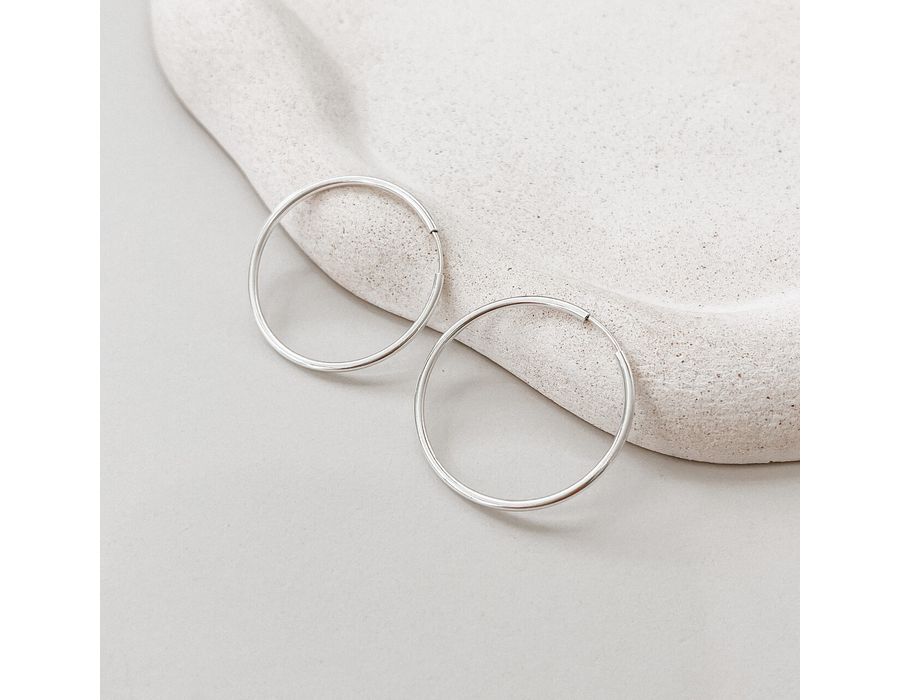 Argola M Prata 925 - 8632 - MEDALS