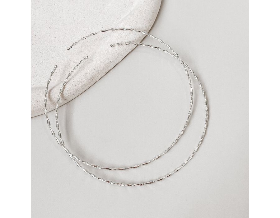 Choker Trançada Prata 925 - 8246 - MEDALS